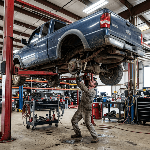 Sửa chữa hệ thống treo gầm Ford Ranger tại Thành Nam Auto