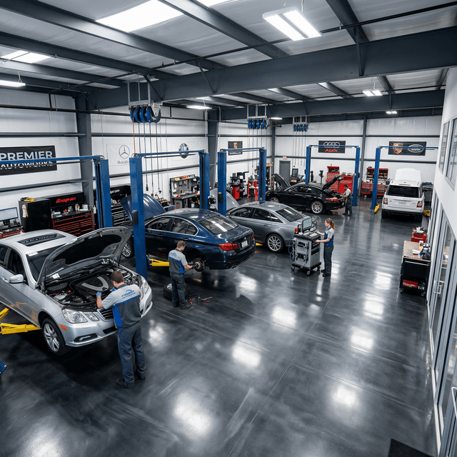 Toàn cảnh xưởng sửa chữa Thành Nam Auto tại Xuân Lộc